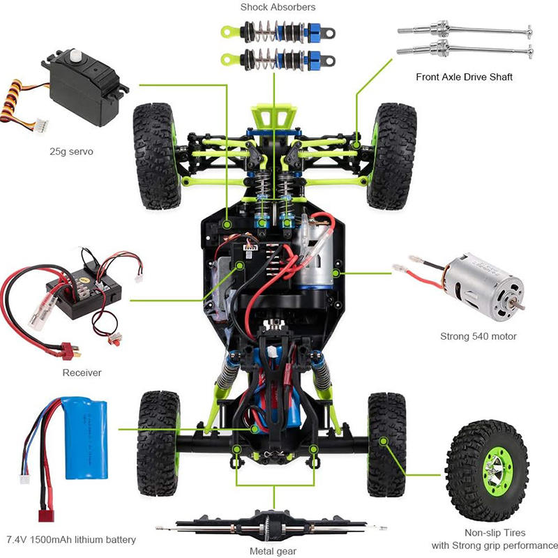 HOLALA 1/12 High-Speed RC Rock Crawler 2.4GHz Off-Road Truck