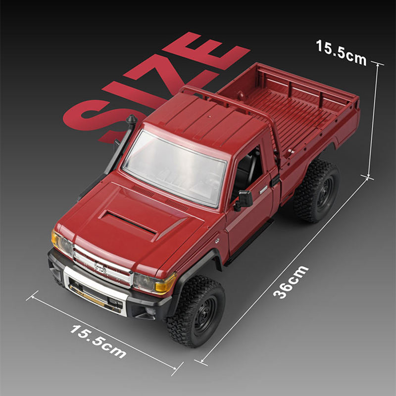 HOLALA 1/12 RC Rock Crawler 2.4GHz All-Terrain Pickup for Adults-Red