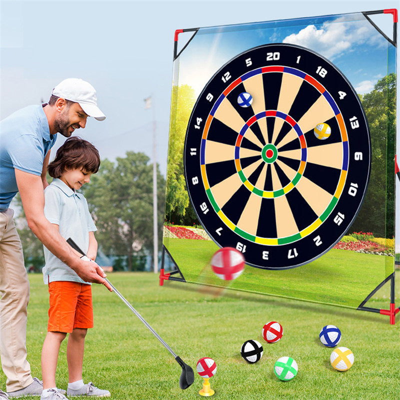 4-in-1 Golf Game Set with Stand Chipping Practice Target Battle-42B
