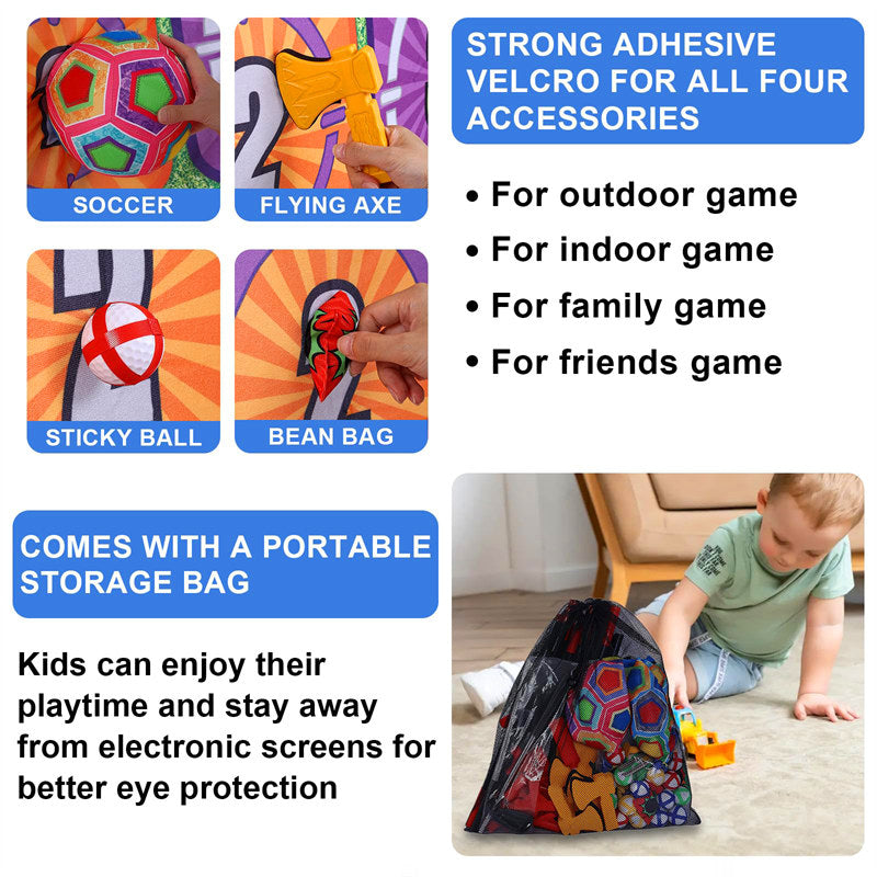 4-in-1 Golf Game Set with Stand Chipping Practice Target Battle-43B