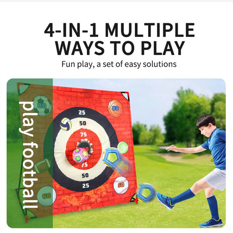 4-in-1 Golf Game Set with Stand Chipping Practice Target Battle-44B