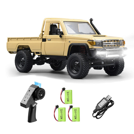 HOLALA 1/12 RC Rock Crawler 2.4GHz All-Terrain with 3 Batteries for Adults-Yellow