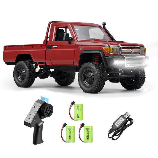 HOLALA 1/12 RC Rock Crawler 2.4GHz All-Terrain with 3 Batteries for Adults-Red