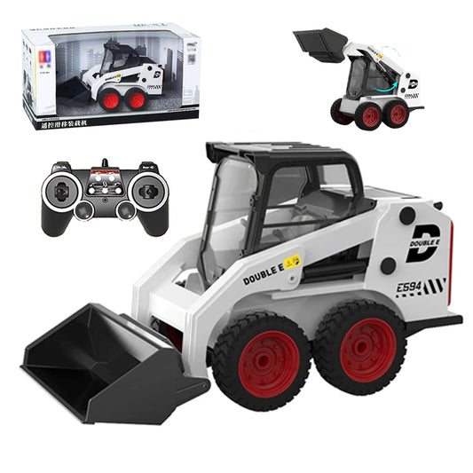 HOLALA 1/14 Scale RC Skid Steer Loader with Lights & Sound