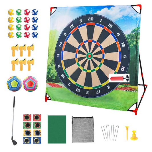 4-in-1 Golf Game Set with Stand Chipping Practice Target Battle-42B