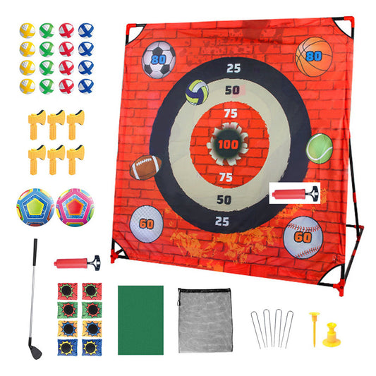 4-in-1 Golf Game Set with Stand Chipping Practice Target Battle-44B